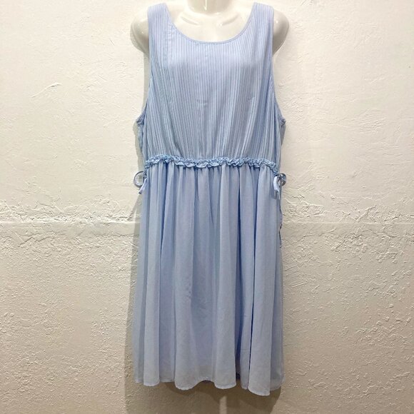 Torrid Dresses & Skirts - NWT Disney Torrid Chiffon Pleated Skater Dress Cinderella Carriage Blue 3